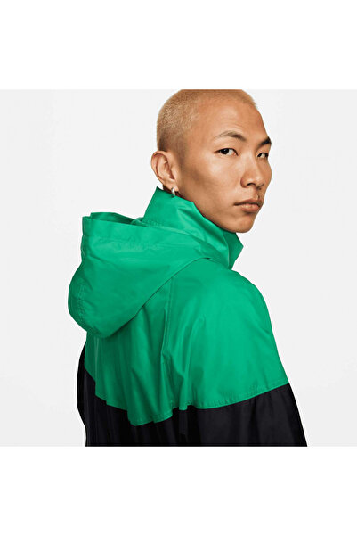 Nike Sportswear Windrunner Erkek Yeşil Kapüşonlu Ceket