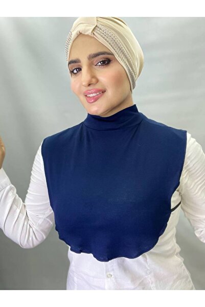 ALDAİR Guler pentru gât hijab din bumbac pieptănat cu gât drept -BOL21474756