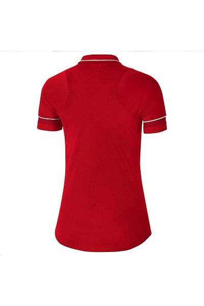 Nike Academy Dri Fit Women's Red Classic Lapel Polo T-Shirt