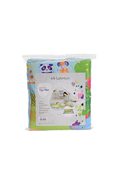 SafeMom Bebek Çocuk Oyun Matı, 90x145 Cm Oyun Halısı, Bebek Halısı, Aktivite Halısı