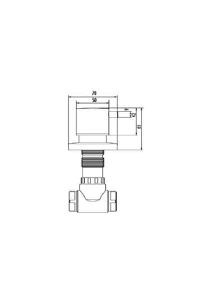 Creavit Ac50l Matte Black - Close Intermediate Cut Valve Bidet Tap, 1/2-1/2 Size