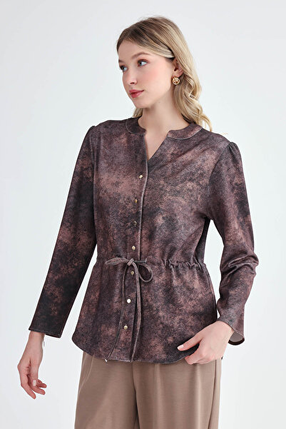 Vitrin Μπλούζα με μοτίβο με πτυχωτό μέση