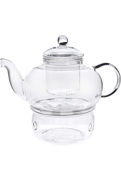 NEOFLAM 2PCS GLASS TEA POT & BURNER SET 1L