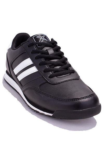 Kinetix Tramorbb Pu Black Orthopedic Casual Men's Sneakers