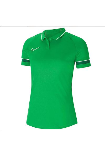 Nike Academy Dri Fit Women's Green Classic Lapel Polo T-Shirt
