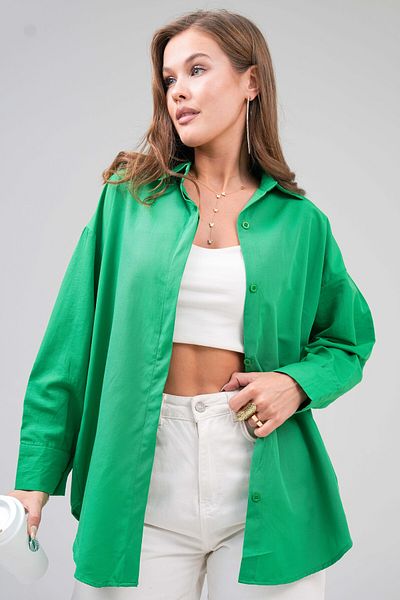 VOLT CLOTHİNG Basic-Oversize-Shirt für Damen