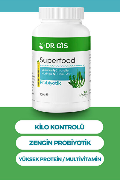 ASELYA Dr.giss- Spirulina Chlorella Moringa Hümik Asit - Hepsi Bir Arada Probiyotik Içerikli