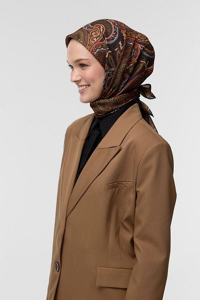 Qef Cotton Patterned Tiya Scarf