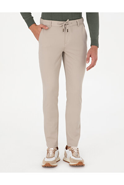 Pierre Cardin Bej Slim Fit Jogger Kanvas Pantolon 50295934-VR011