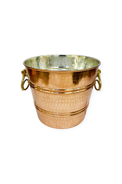 EFEMİR Dövme Bakır Şampanya Kovası
