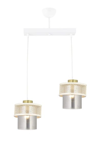 Lambadar Pulsar Genuine Glass Model Modern Rectangular Double Pendant Lamp Chandelier