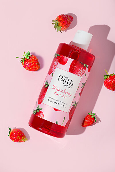THE BATH FACTORY Nemlendirici Ve Besleyici Çilek Aromalı Duş Jeli 400 ml
