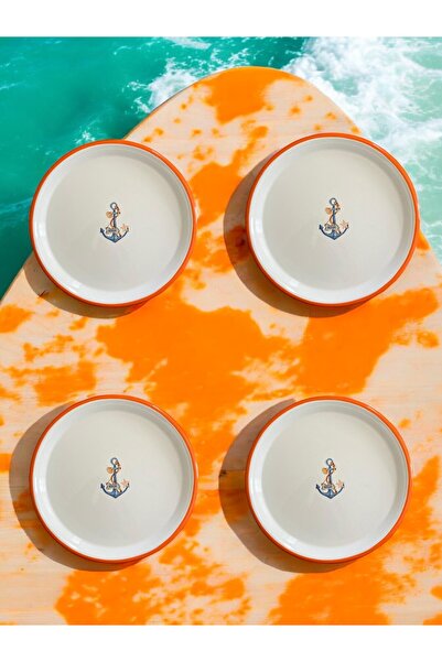 EMAYE TEZGAHI طبق تقديم ريترو مقاس 24 سم - 4 مقالي ومهر وصينية بيتزا