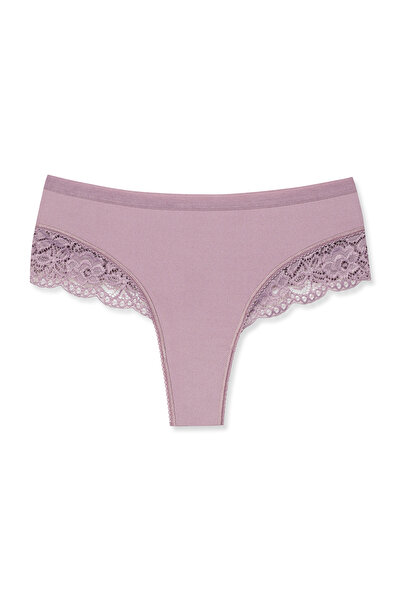 HNX Pachet de 5 chiloți tanga de damă din dantelă cu talie elastică interlock