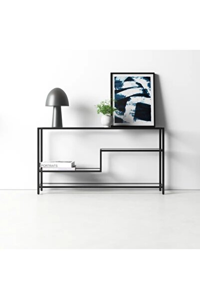 MERZANA Metal Dresuar, Dekoratif Raflı Dresuar, Kahve Köşesi