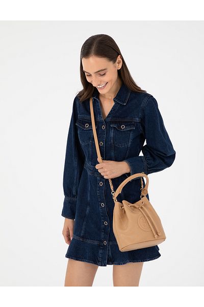 Pierre Cardin Camel Drawstring Bag 50295929 -Vr015