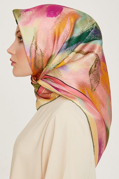 Armine 2024 Autumn Person - Dj Pure Silk Scarf 9240D (S) - Sura 03700 - New Season