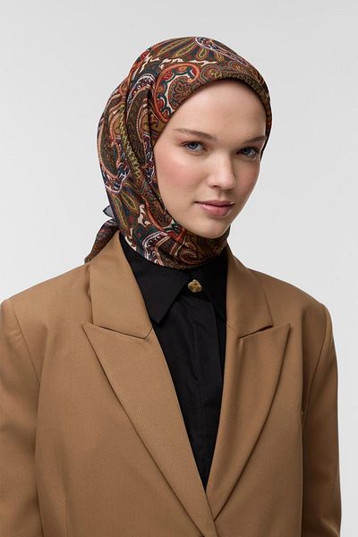 Qef Cotton Patterned Tiya Scarf
