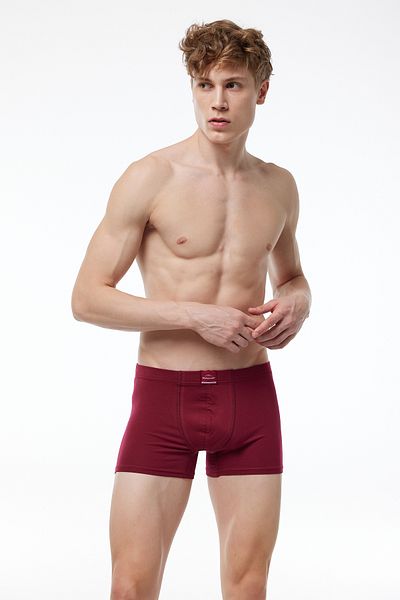 Malabadi Ανδρικό Claret Red Cotton Elastane Boxer 1m074