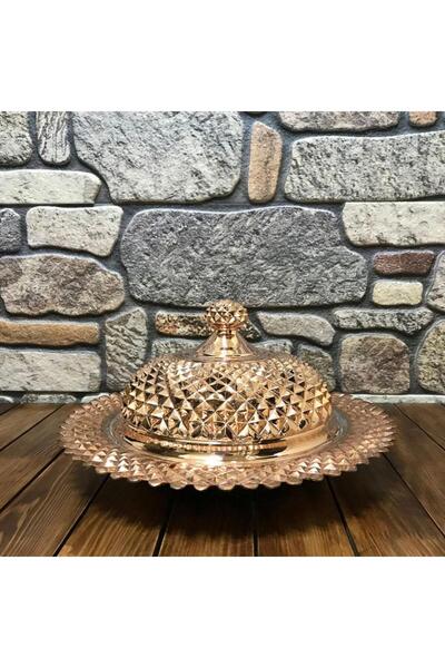 EFEMİR Pyramid Embossed Copper Rice Cooker 35 cm