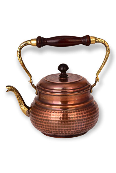 EFEMİR إبريق شاي إيطالي من النحاس المؤكسد