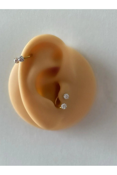 Begonia Accessories 316l Cerrahi Çelik Antialerjik Şambala 6mm ,8mm, 10mm 3 Adet Piercing Set