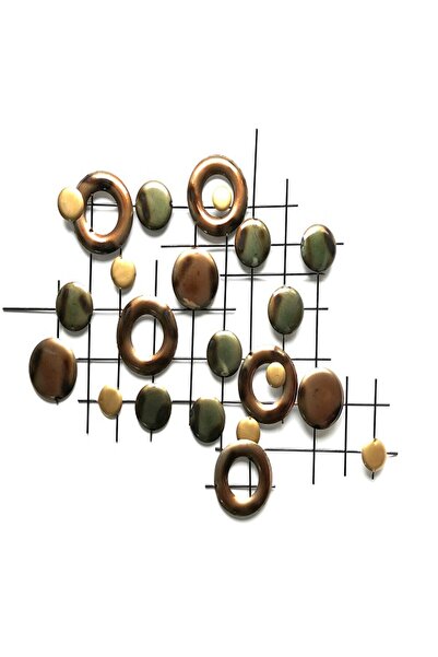 Virago Home Décor Endüstriyel Stilde Geometrik Metal Tablo