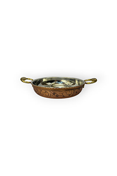 EFEMİR Copper Embroidered Scottish Antique Pan 19 cm