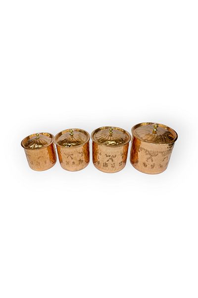 EFEMİR Embroidered Copper Saffron Spice Set