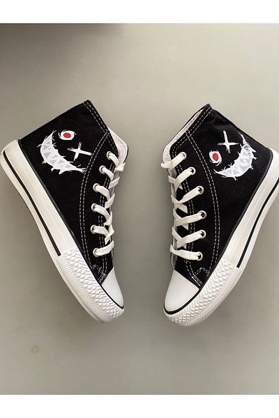 STARYOU STORE SMILING FACE NEGRI PANTOFI SPORT DE IN LUNG