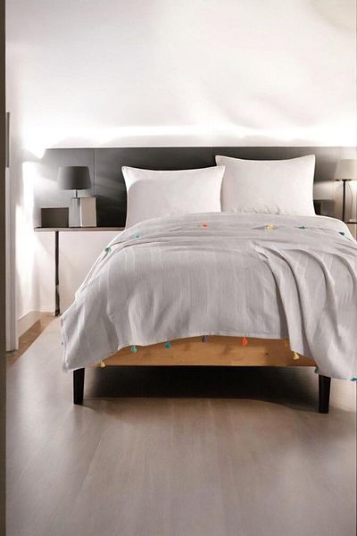lissehome Mink Color Pompom Dream Pike Double 200X220Cm