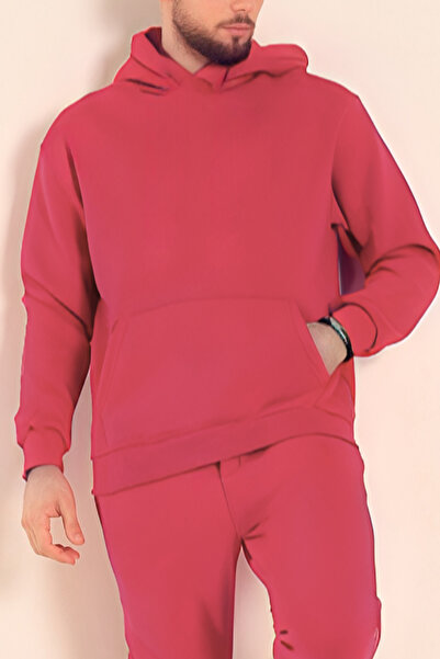 ruNadeS Чоловічий зручний світлий бавовняний худі з капюшоном і кишенями