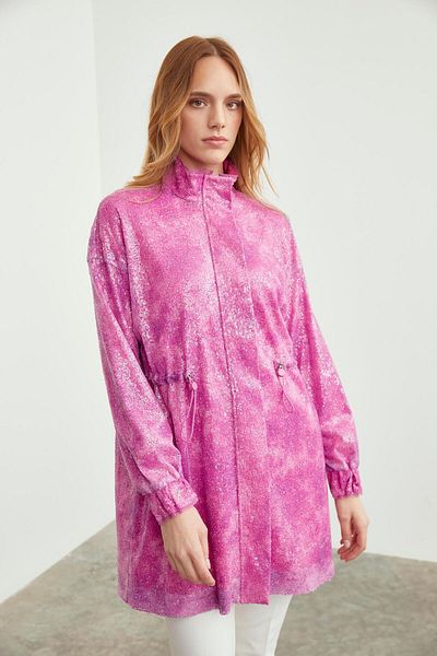 Zühre Jachetă sport cu model fuchsia - C-0091