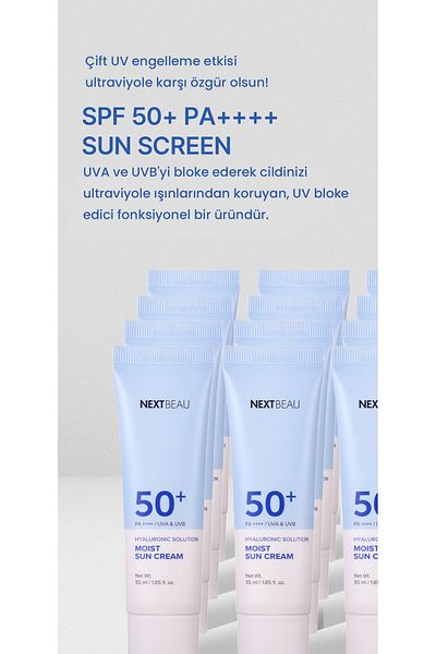NEXTBEAU Hyaluronic Acid Sunscreen - Intensive Moisturizer, Water Based, Spf 50 Pa