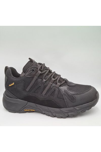 Greyder 17704 Μαύρα δερμάτινα Unisex Αδιάβροχα παπούτσια εξωτερικού χώρου