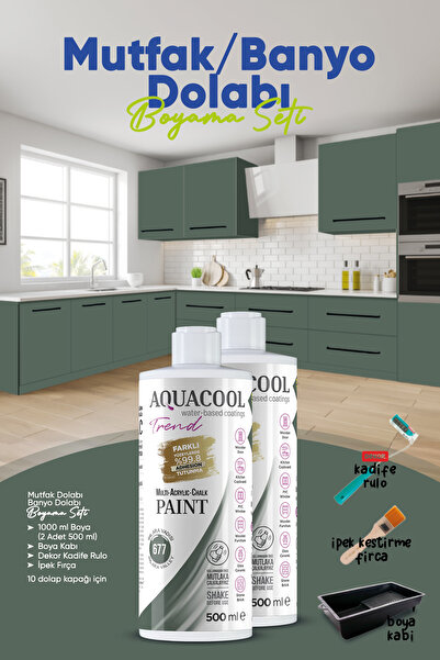 Aquacool Trend Mutfak Dolabı Boyama Seti / Banyo Dolabı Boyama Seti