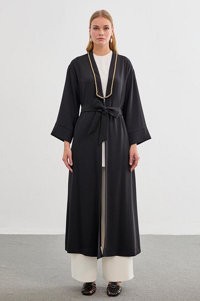 Zühre Μαύρο Casual Giy Çık με μοτίβο στο γιακά GC-0185