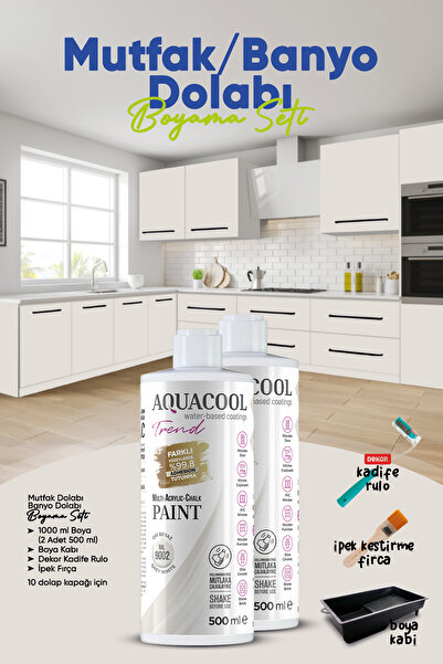 Aquacool Trend Mutfak Dolabı Boyama Seti / Banyo Dolabı Boyama Seti