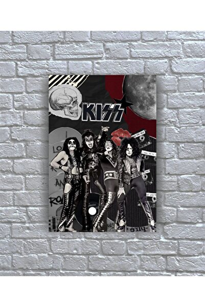 icase Poster al trupei Kiss, copertă album, tablou din lemn