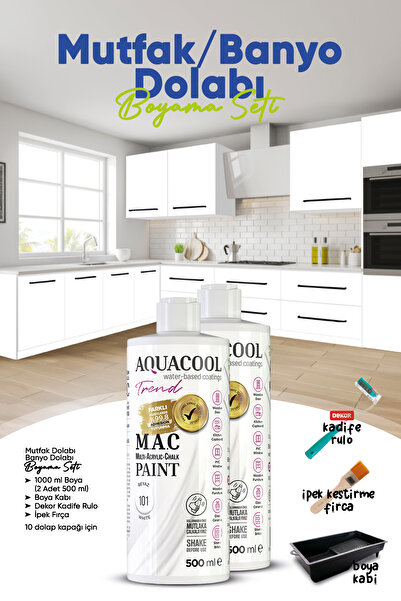 Aquacool Trend Mutfak Dolabı Boyama Seti / Banyo Dolabı Boyama Seti