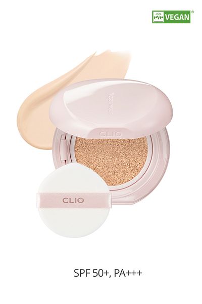 CLIO Clio Veganwear - Pure Blurring Vegan Cushion, Spf50+ Pa+++, 3 Linen Ecologia