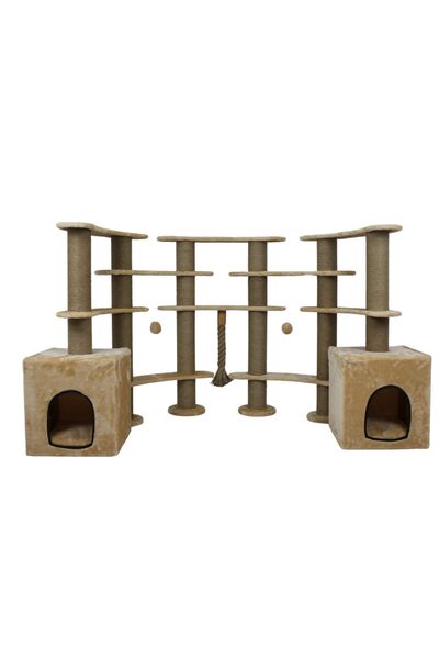 LOTUS FURNITURE PET SERIES MİLANO TIRMALAMALI KEDİ EVİ