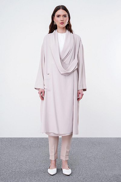 Zühre Μπεζ Casual Wear - Λεπτομέρεια τσέπης GÇ-0148