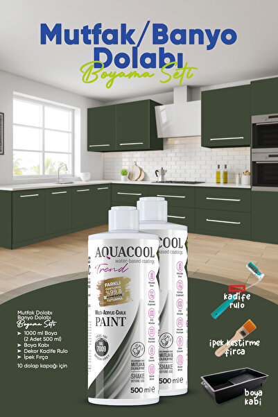 Aquacool Trend Mutfak Dolabı Boyama Seti / Banyo Dolabı Boyama Seti