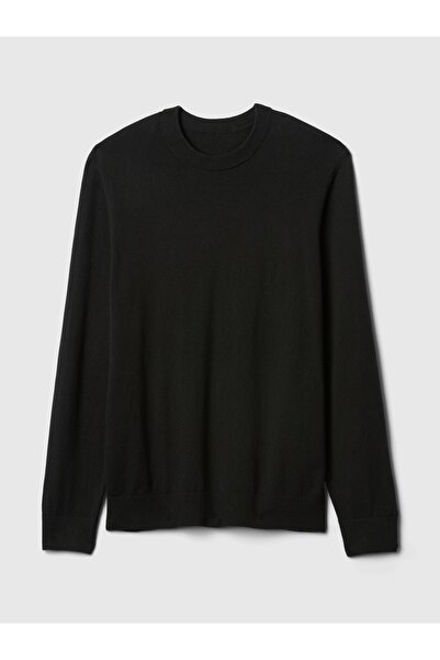 GAP Erkek Siyah CashSoft bisiklet yaka kazak