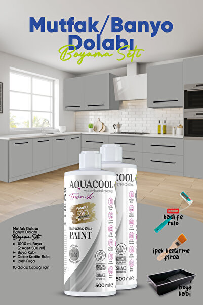 Aquacool Trend Mutfak Dolabı Boyama Seti / Banyo Dolabı Boyama Seti