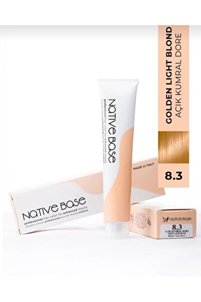 Native Base Saç Boyası 8.3 Açık Kumral Dore 100 ml