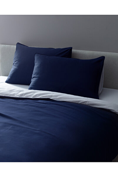 Madame Coco Coyne Одномісний 100% бавовняний сатиновий комплект постільної білизни з принтом - синій