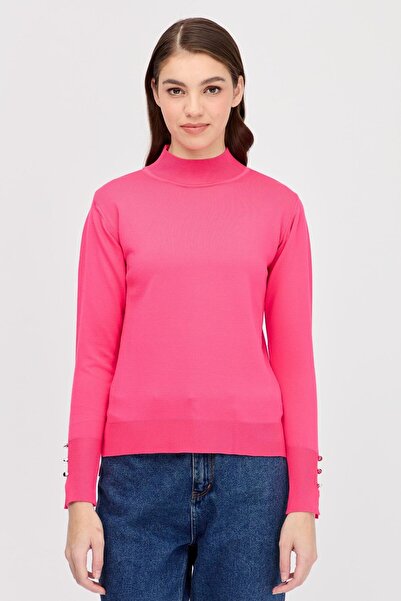 accort Yarım Balıkçı Basic Triko Kazak-FUJYA