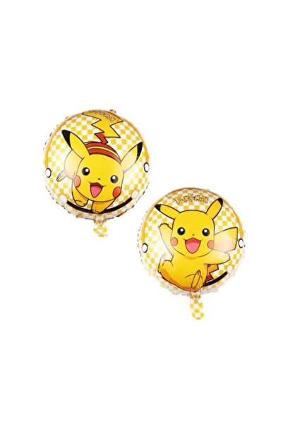 Parti Station Pokemon Pikachu Konsept 3 Yaş Doğum Günü Balon Set Pokemon Pikaçu Folyo Balon Set
